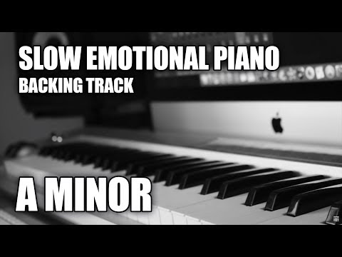 Slow Emotional Piano Backing Track In A Minor
