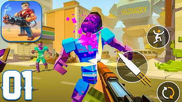 4 GUNS: Online Zombie Survival - Gameplay Walkthrough Part 01 - (iOS, Android)