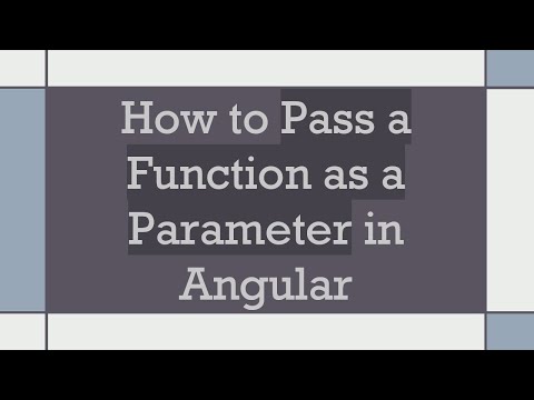 How to Pass a Function as a Parameter in Angular