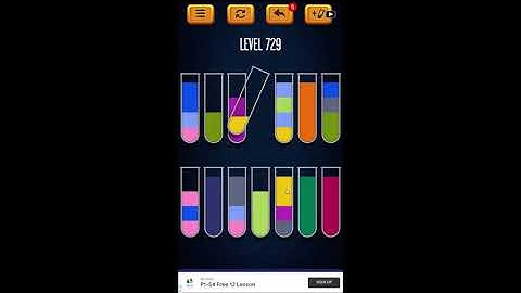 Water Sort Puzzle - Color Liquid Sorting Game Level 729 Solution