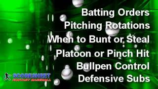 Scoresheet Baseball Overview