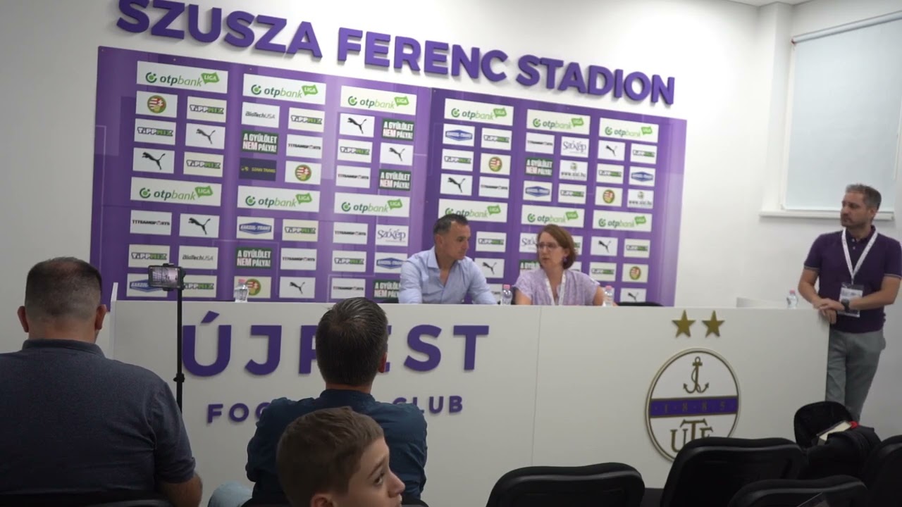 ⁣Sajtótájékoztató - Újpest FC - Fehérvár FC - OTP Bank Liga 2023/24, 1. forduló