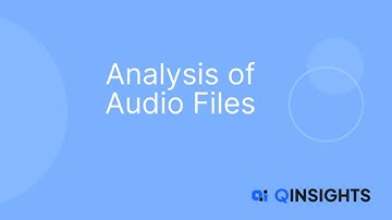 Analysing Audio Files with QInsights