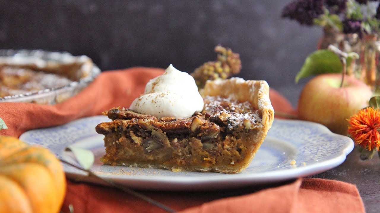 Pumpkin Pecan Pie | Laura in the Kitchen