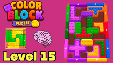 Color block puzzle 3d jam level 15 solution walkthrough 