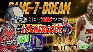 🔥 New NBA 2K26 Locker Code! GAME-7-DREAM = GOAT Hakeem Olajuwon!