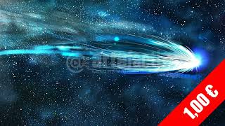 Iridescent Comet Trail β Minimal HD Space Footage