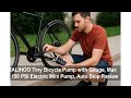 🚲 MALIHOO Tiny Bicycle Pump with Gauge, Max 150 PSI Electric Mini Pump, Auto Stop Review 🔋