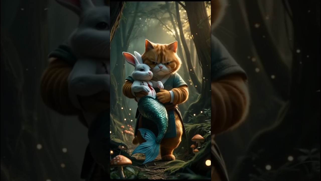 Oh no‼️MerBunny is being hunted by a pack of tigers! Will he survive?? part3