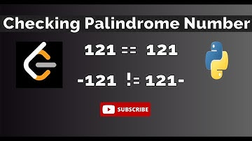 Checking Palindrome Number | LeetCode | Python program