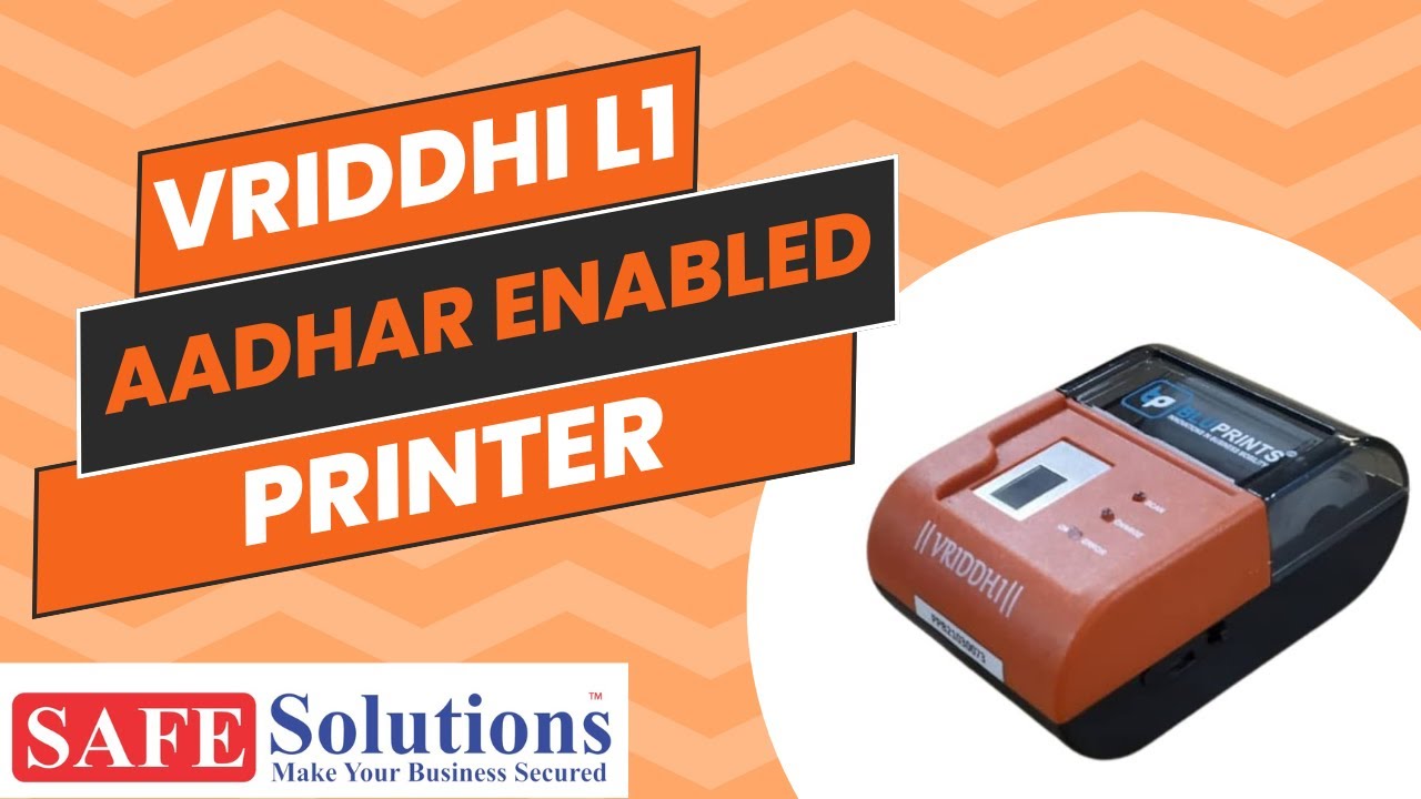 BLUPRINTS VRIDDHI L1 BIOMETRIC PRINTER WITH STARTEK RD SERVICE | YT ...