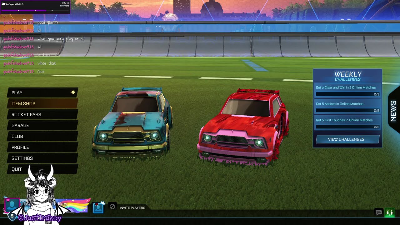 Twitch VOD #21 - Rocket League with frend. Drunk a bit :3