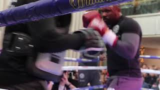 War Chisora Dereck Chisora Destructive On Pads At Public Workout Ahead Of Dillian Whyte Rematch