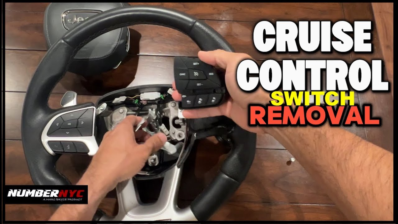 СНЯТИЕ переключателя круиз-контроля на рулевом колесе Jeep