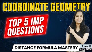 “Distance Formula in 1 Shot 🔥 | Top 5 Questions Class 10 | Board Exam तैयारी”