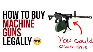 Several times per week we get asked how to obtain a machine gun in the United States. While they are legal, it is quite difficult to 