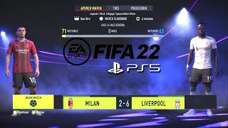 AC Milan vs Liverpool | FIFA 22 PS5 GAMPLAY //4K ULTRA HD