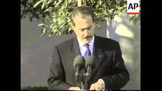 USA: COLOMBIAN PRESIDENT PASTRANA/BILL CLINTON PRESS CONFERENCE