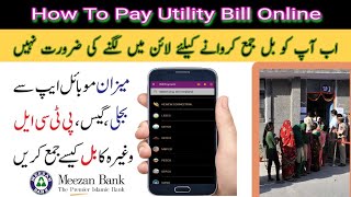 how to pay utility bill online through meezan bank app|meezan app se bill pay kren|learningforu