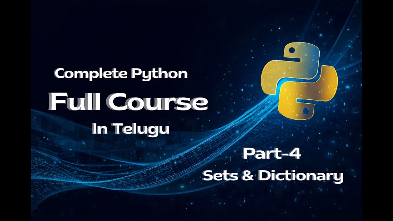 Python Boolean, Set & Dictionary in Telugu | Easy Explanation | Part 4 ...