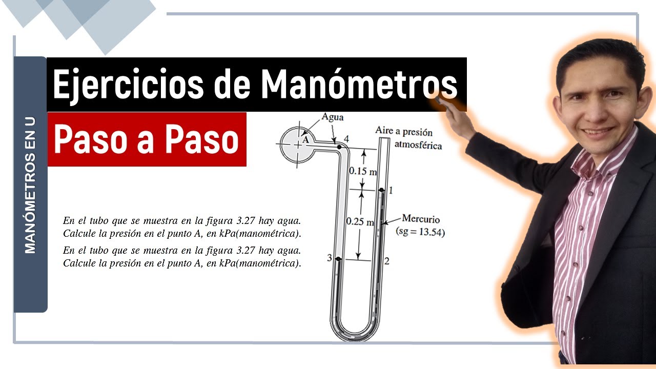 👉 Ejercicios MANÓMETRO de tubo en U YouTube 👉 Ejercicios MANÓMETRO de tubo en U YouTube