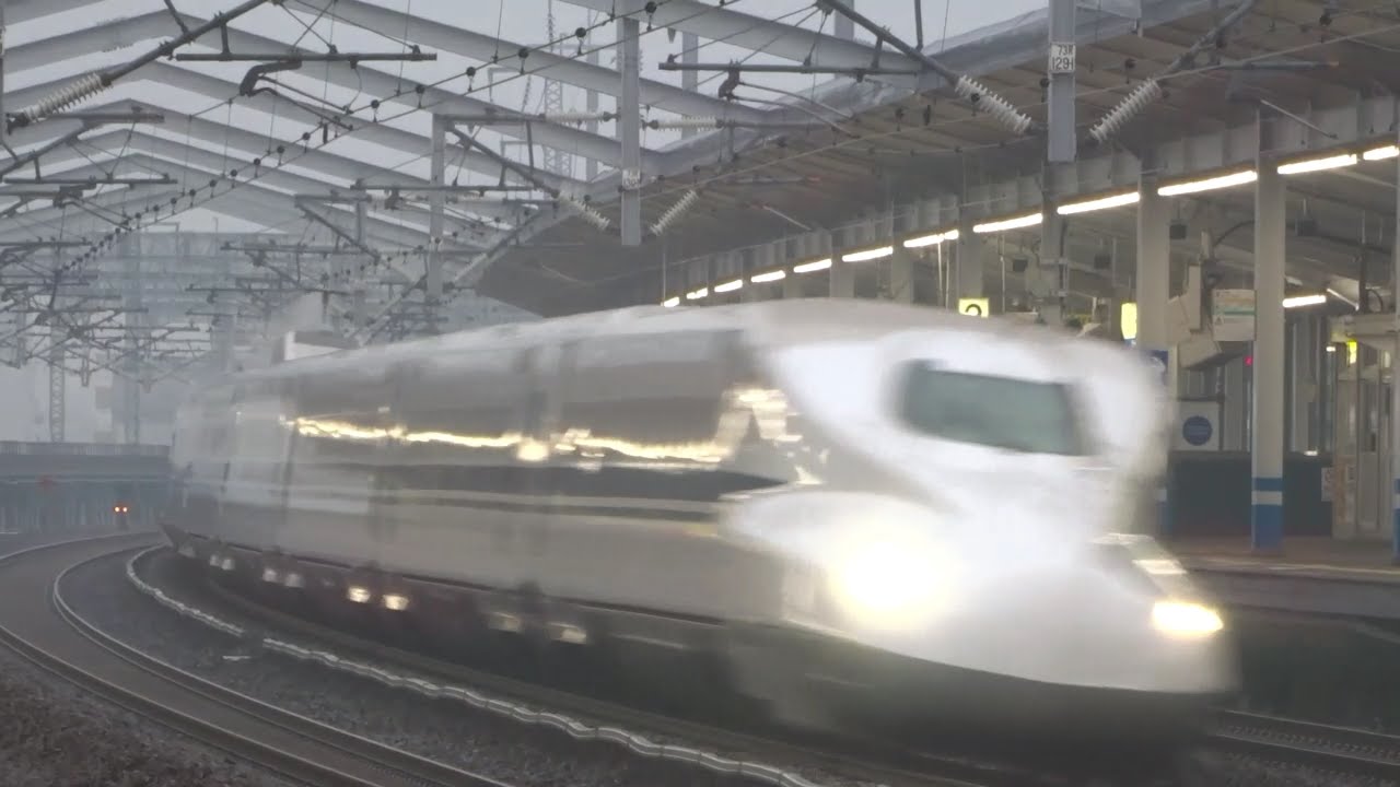 新幹線通過動画集 福山カーブ Fukuyama Curve Youtube