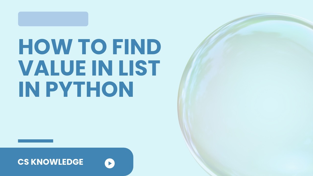 How to find a value in the list in Python | Aga Khan Board | AKUEB | CS ...