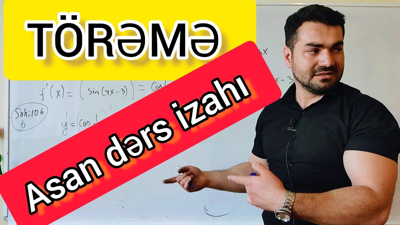 Törəmə asan izah part 1 #riyaziyyat