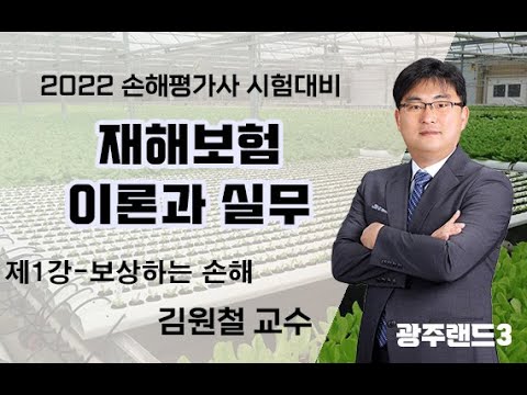 2022년 제8회 손해평가사 2차 1과목 보상하는 손해 - 김원철 교수