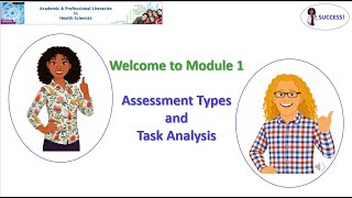 SUCCESS Module 1: Assessment Types and Task Analysis