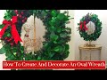 How To Turn A Round Wreath Into An Oval Wreath?  Watch This!