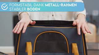 Hund Ist König Hundetasche Katzentasche Bis 8Kg Robust Formstabil Faltbar Platzsparend