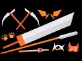 08 Origami Ninja Traps/Sword/Blow Gun/Yari/Knives/