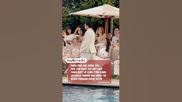 Phản ứng cực đáng yêu của Lan Ngọc khi bất ngờ chạm mặt Lê Xuân Tiền đang catwalk ngang qua mình