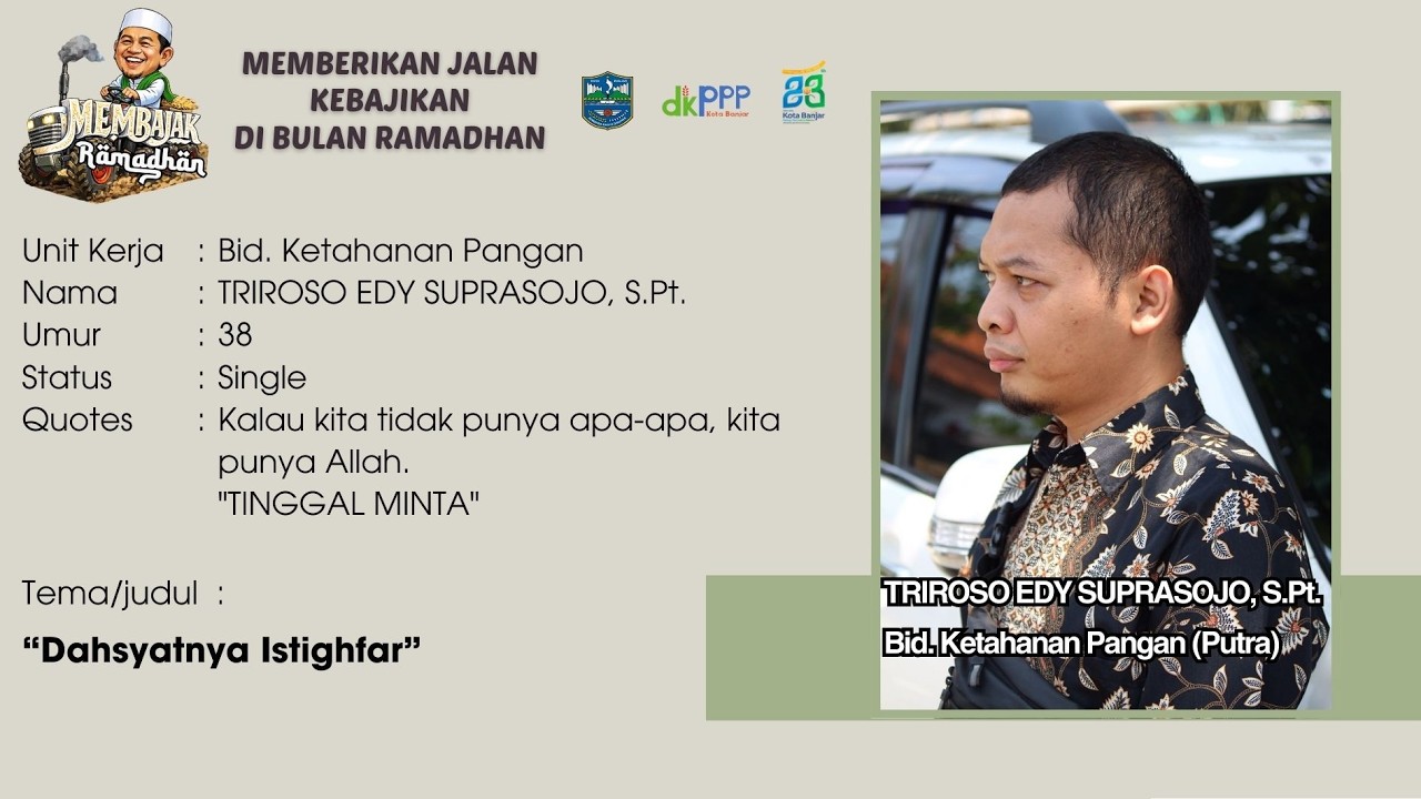 LOMBA CERAMAH MEMBAJAK (MEMBERIKAN JALAN KEBAJIKAN) DI BULAN RAMADHAN ‼️Ketahanan Pangan Putra 2026