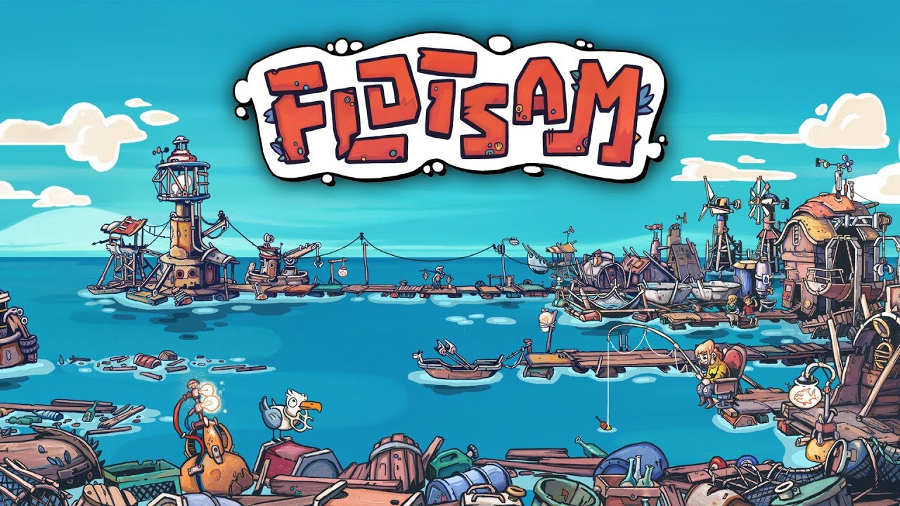 FLOTSAM Gameplay Español Construcción de Ciudades de Basura YouTube