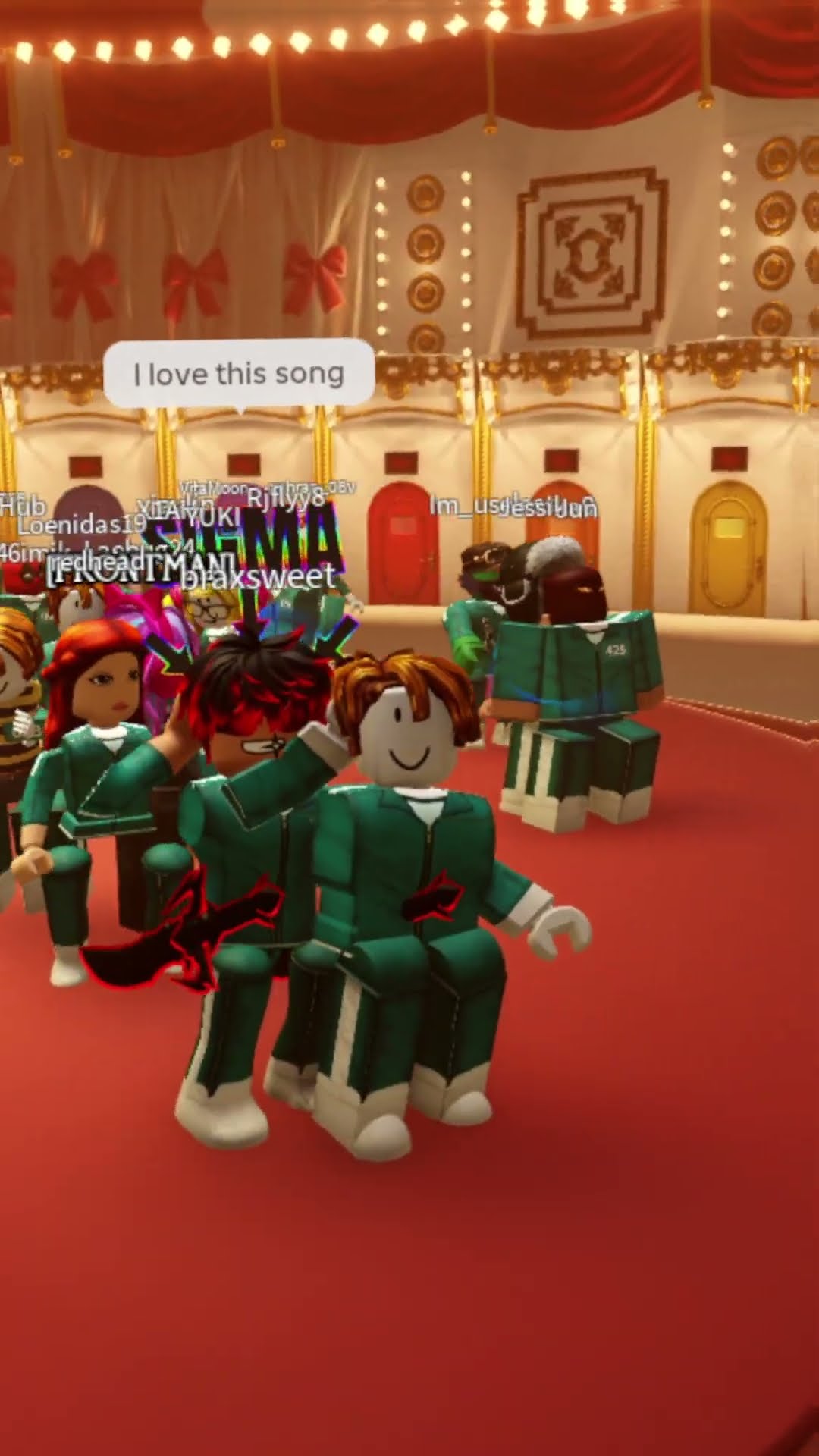 Bacon Round and round in Squid game 2 mingle ?? #shorts #roblox