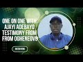 Ogheneovo Testimonial | One-on-One Internet Sales & Marketing Training in Benin with Ajayi Adebayo