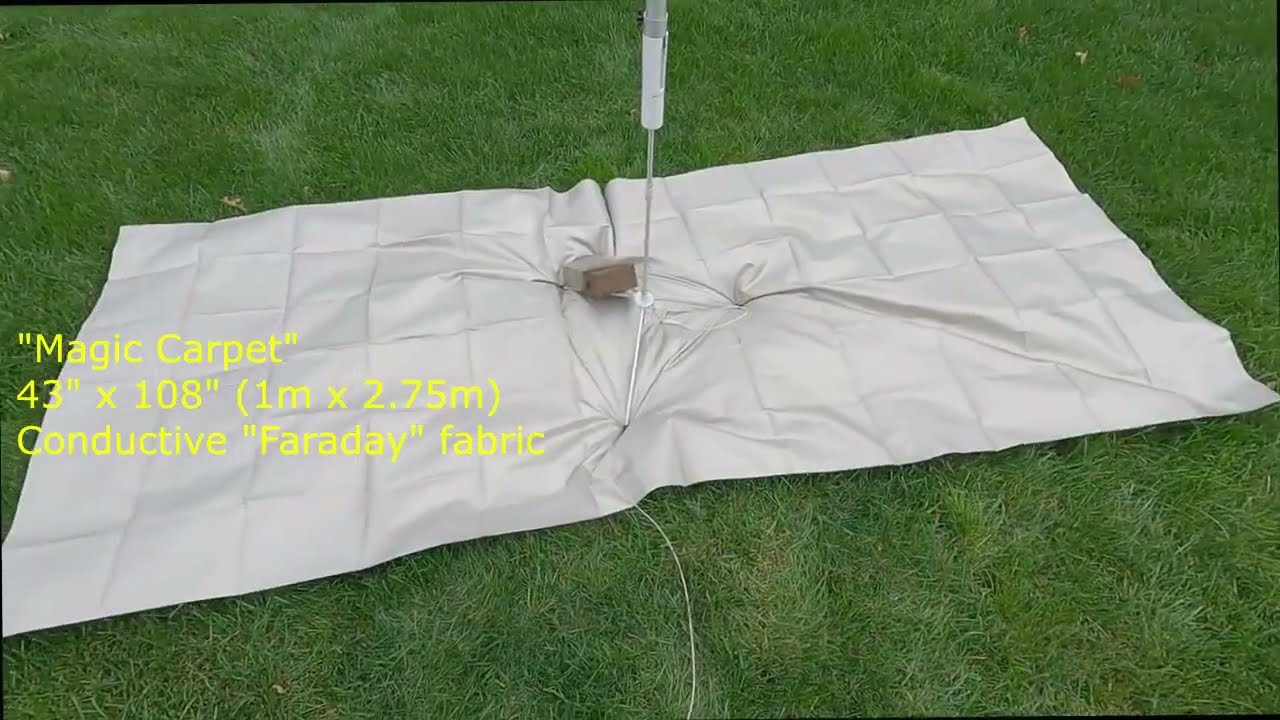 375: Ham Radio Quickie: Ground Radial wires vs. the Magic Carpet Faraday  cloth 