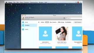 How to block and unblock a contact in Skype® for Mac® OS X :Tutorial