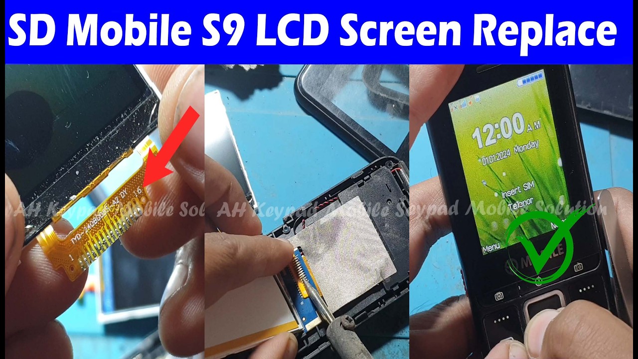 SD Mobile S9 Broken LCD Display Replace