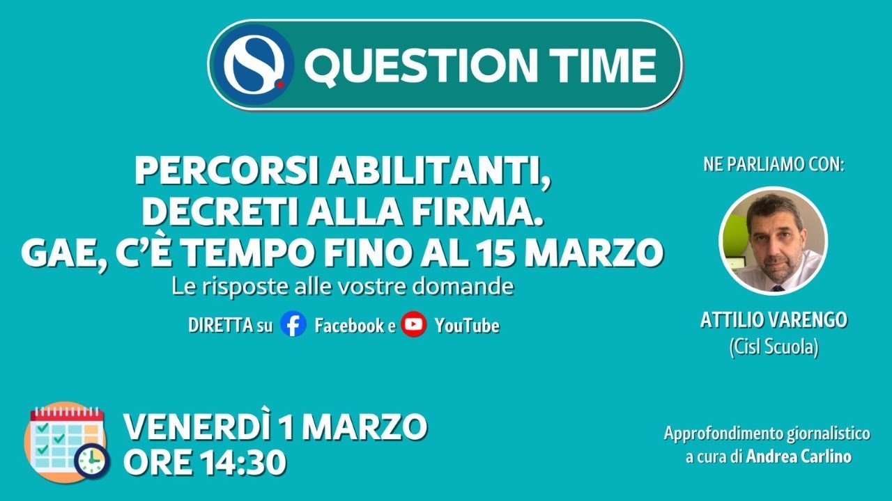 Percorsi abilitanti, decreti alla firma. GAE, c’è tempo fino al 15 marzo
