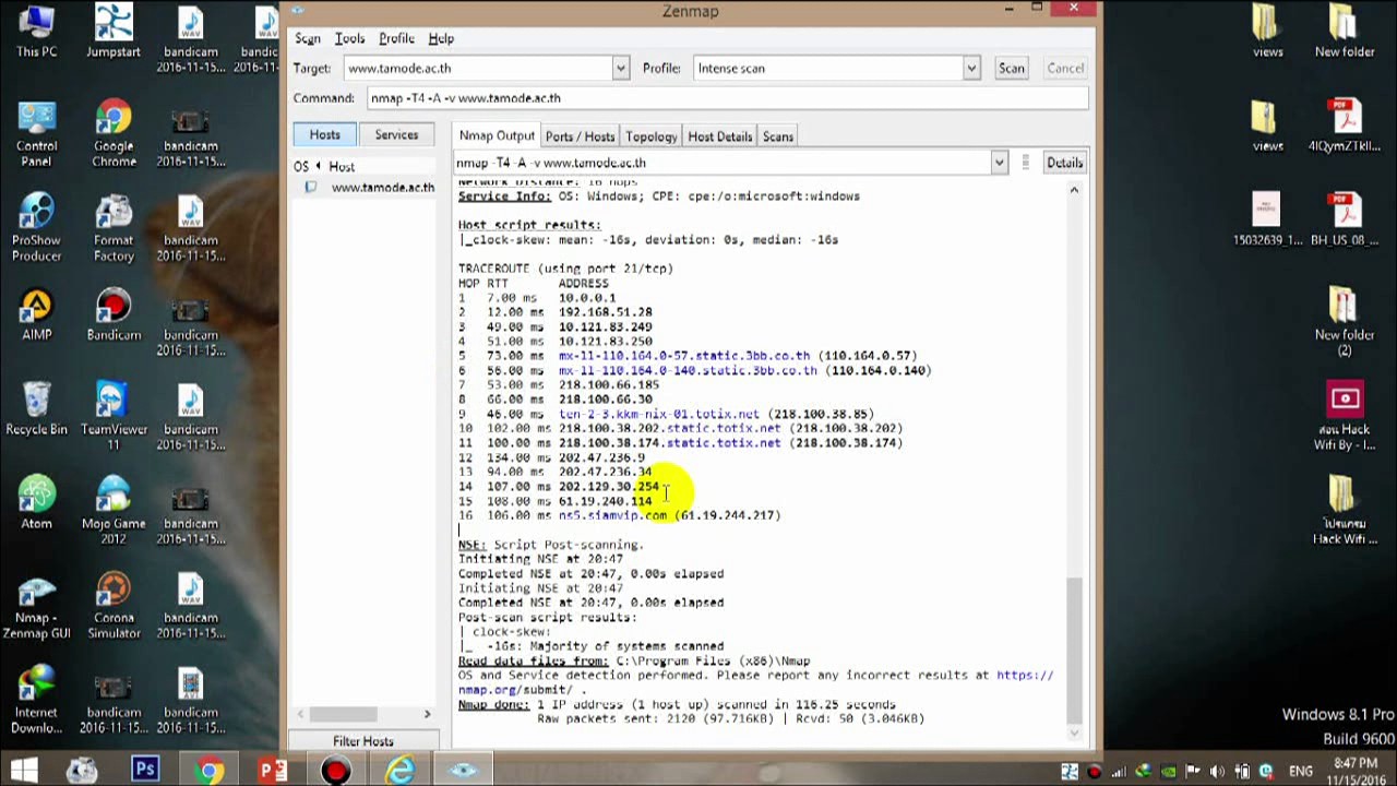 สอนการใช้งาน โปรแกรม Nmap GUI - YouTube
