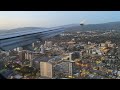 American Airlines (AA) Airbus A321 Beautiful Evening Landing at San Jose (SJC)