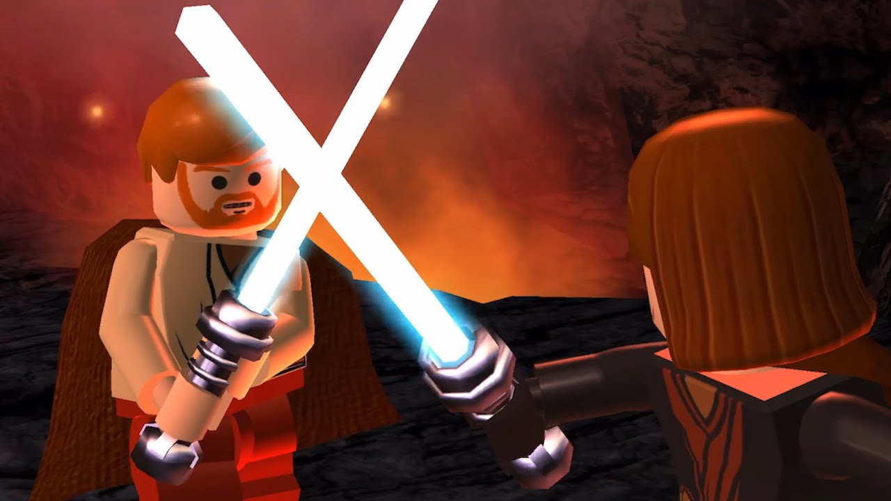Anakin vs Obi-Wan Revenge of the Sith Lego Star Wars Gameplay and Ending