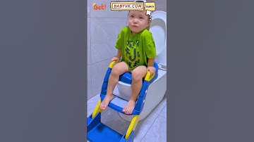 No More Lifting! This Foldable Toddler Toilet Seat Lets Kids Go Independently #Baby