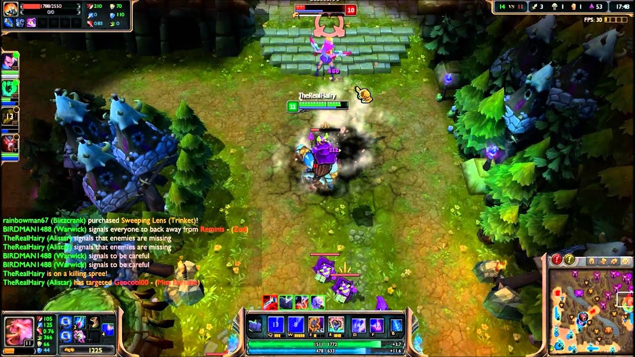 League of Legends-Alistar mid+channel update- Gameplay/Walkthrough