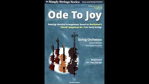 Ode To Joy - (Simply Strings Early Level Series)