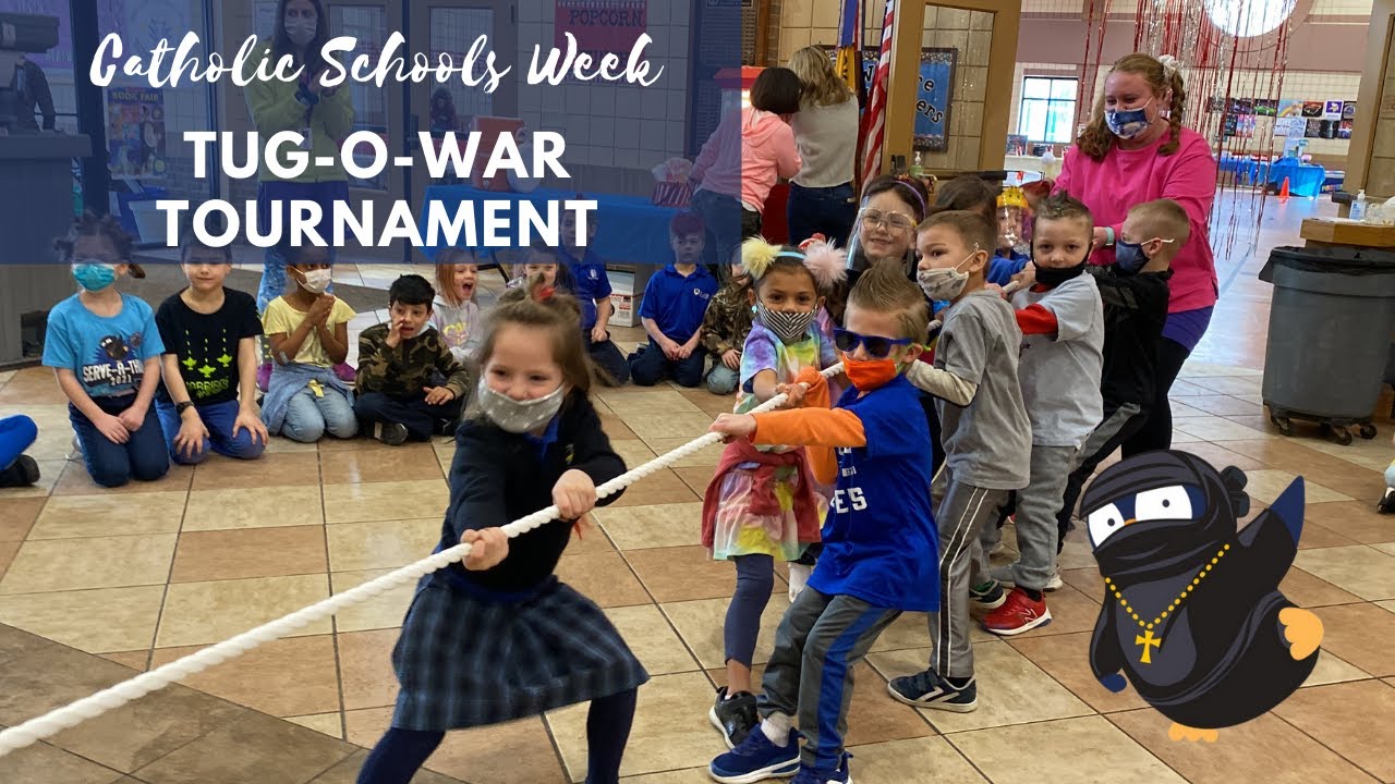 Catholic Schools Week Tug-O-War Tournament🐧