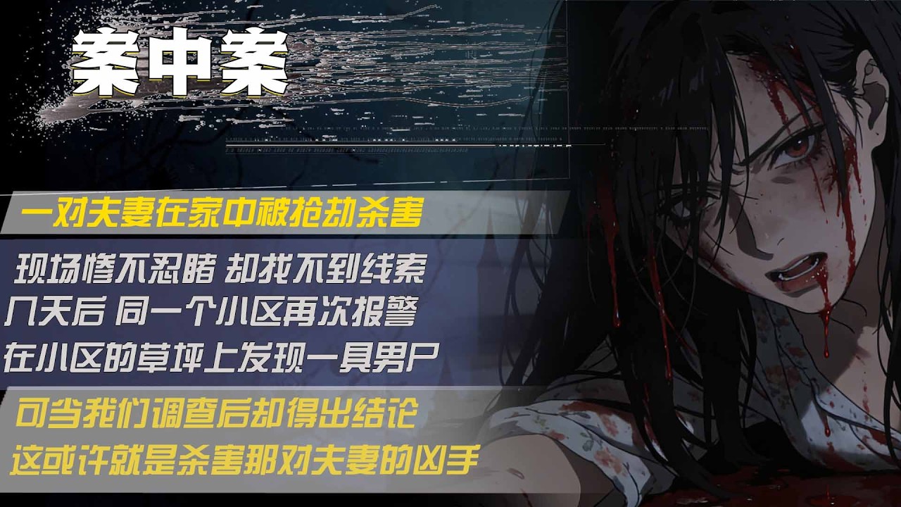 一對夫妻在家中被搶劫殺害，現場慘不忍睹 卻找不到線索，幾天後 同一個社區再次報警，在社區的草坪上發現一具男屍，可當我們調查後卻得出結論，這或許就是殺害那對夫妻的兇手